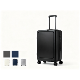Front Opening PC ABS Carry On Luggage 20 Inch TSA Lock Spinner Wheels Travel Suitcase Eco Friendly Waterproof