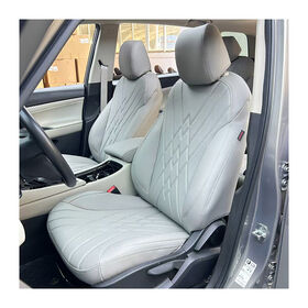 Original Custom Fit Moyen Luxe En Cuir Artificiel Complet 5 places Avant Arrière Housses de Siège pour Toutes Les Saisons Milieu-taille Famille SUV