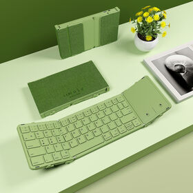 Ultra-Slim Tri-Fold Bluetooth Keyboard for Apple iPad Mini with Large Touchpad and USB Type C Charging for Seamless Connectivity