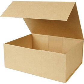 Brown Gift Boxes with Magnetic Lids for Presents Large Rectangle Collapsible Decorative Boxes, Bridesmaid Groomsman Proposal Box