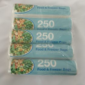 HDPE Congelador Bolsas de almacenamiento en rollos | Resistente al frío y resistente al desgarro | Suministro a granel para producir, Deli y despensa