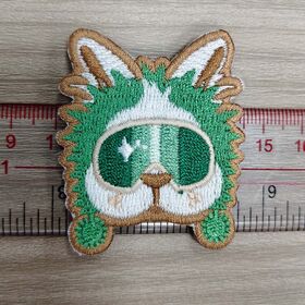 Patch Bordir Souvenir Unik Sempurna, Ramah Lingkungan Dapat Dicuci, Lencana Premium OEKO-TEX, Kartun Hewan Mirip Asli