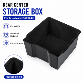 Armrest box Premium Flocked Storage Box Inserts for Tesla Model YL and Model 3 Highland