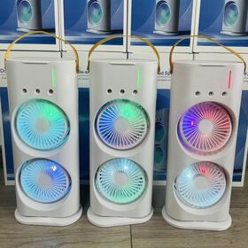 Air Misting Fan Portable Rechargeable Cooling Fan Evaporative Air Conditioner Cooler for Room Mister Portable Outdoor Cooling Fans