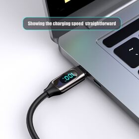 Zinc Alloy Phone Cable, Long SR, LED Display, 100W Fast Charge, Charge And Data Transfer, OEM ODM Wholesale