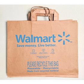 DELFUN LIFE Kraft Paper Retail Shopping Bags Eco-friendly Biodegradable Bulk Manufacture Grocery Clothing and Gifts