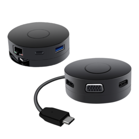 USB C HUB,TYPE C Laptop Docking Station to HDMI 4K,DisPlay Port 4K,PD 100W,usb 3.0 Hub,RJ45 for MacBook/Pro/Air and More
