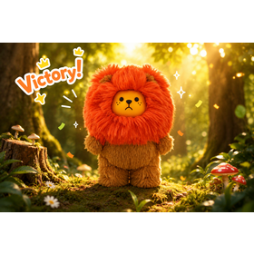 Niedlicher kleiner Löwen-Plüsch-Schlüsselanhänger, personalisierte Cartoon flauschige Löwenpuppen-Taschenanhänger, weiches Plüschtier-Geschenk für Werbezwecke