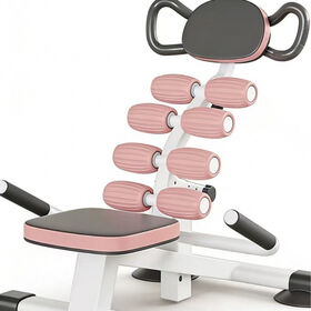 Compact 180 Degree Flat Back Stretcher Multi Function Ab Coaster Machine Ergonomic Lumbar Support Silent Non Slip Home Fitness