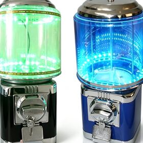 Commercial Round Clear PC Plastic Gumball Dispenser Mini Desktop Coin Slot Candy Machine For Kid Gift Wholesale