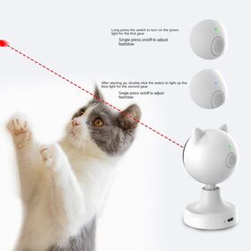 USB Rechargeable Cotton Pet Material Automatic Interactive Laser Cat Toys