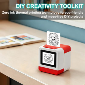 Factory price AI voice recognition mini printer kid's accompany toy