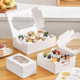 Creative design Egg Tart Packing Box Bakery Dessert Folders for Bread Cookies Disposable Packaging