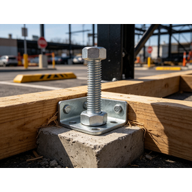Custom Zinc Plated Hex Lag Wood Screws Heavy Duty Threaded Rod Bolt and Nut Fasteners for Concrete Anchoring U Bolt