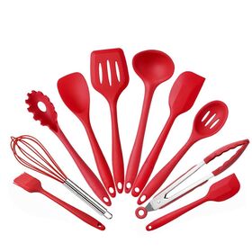 OEM welcome High Quality silicone kitchenware set Of 10 Pcs Non-stick Kitchen Tools Set