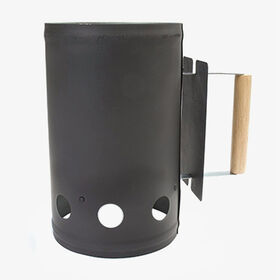 Black charcoal starters for home and garden use.