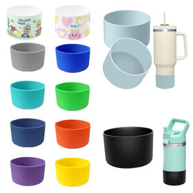Premium 24oz 32oz 40oz Silicone Boot For Tumbler Anti Scratch Non Slip Bottle Sleeve Shockproof Heat Resistant Base Protector
