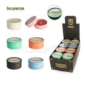 Phoenixstar Factory Eco-Friendly Body Weed Shredder Squared Teeth Assort Color 24 pcs Display Herb Grinder