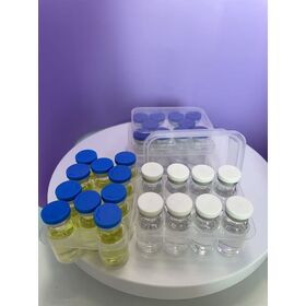 China Wholesale Factory Blue Vial Peptide Lyophilized Powder 99% Purity Bulk Stock COA Certificate.