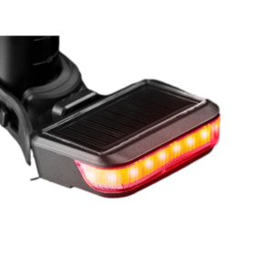 Hot Selling Solar Bicycle Tail Light Waterproof USB Rechargeable LED Warning Lamp Mountain Bike Safety Rear Light