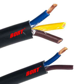 3 Core 0.75mm2 PVC Sheathed Copper Conductor Flexible Wire H05VV-F Multi Core PVC Power Cable