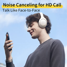 B2B Manufacturer 40mm Hi-Res Driver ANC Wireless Headphones 2 mics ENC Clear Calls 9 EQ Settings QCY APP Bluetooth 5.3