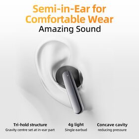 B2B ANC True Wireless Bluetooth Earbuds Hi-Res Audio 6 Mics with Al for Call Clarity Multipoint Connection BT5.3 80ms Low Latency