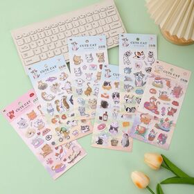 Custom 3D Puffy Vinyl Animal Stickers Waterproof Eco-Friendly Die Cut for Home Decoration Journal Planner Use