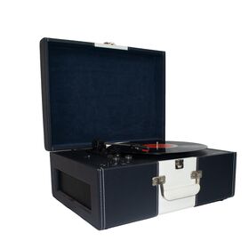 Newly styleTurntable Record Player modern simple suitcase turntable record player speaker box with bluetooth