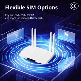 JIMI 4G CPE Router CE Certificate Mobile 4G With Sim Card LTE Wifi eSIM Router 300Mbps Wifi Hotspot 4G Lte Wifi custom logo