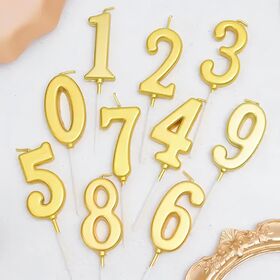 Cute Colorful Number Birthday Candles Custom Gift Box Kids Cake Decoration Party Favors