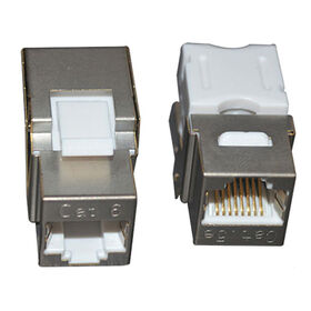 Cat5e/Cat6 STP Keystone Jack 110 IDC Type, 90 Degree
