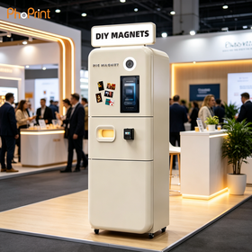 Self Service Vending Machine Photobooth DIY AI Fridge Magnet Photo Printing Machine for Various Occasions