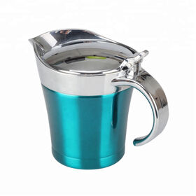 Hot sales Stainless Steel Double Insulated Gravy Boats with Hinged Lid