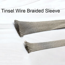High-Quality Tinned Copper Braided Sleeving / Metal Shielding Cable Sleeve for EMI/RFI Protection, Flexible Wire Harness Cover