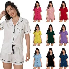 Organic Cotton Women Pajamas Custom Cotton Pajamas Bamboo Homewear for Women Eco Women's Lounge Wear Casual Pyjamas Sleepwear