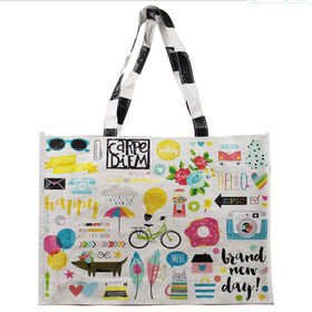 Custom Glossy Laminated Non-Woven Fabric for Shopping Bags, Design