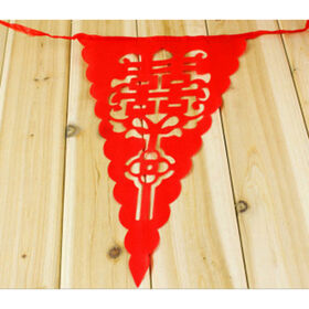 Christmas ceiling hanging decoration nonwoven bunting banner