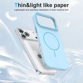 Best OEM Magsafe Phone Case for Apple for Samsung for Xiaomi 2100G Magnet Soft Touch Mobile Phone Case with Multi Color Camera ...