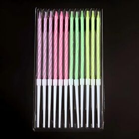 Colorful Birthday Numeral Candles for Cake Decoration