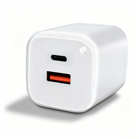 35W Dual Port GaN Fast Charger Quick Charge for Smart Watch Earphone Tablet & Mobile Phone USB-A & Type-C Ports Charging
