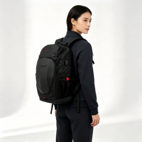 EVA Hard Shell 15.6 Inch Polyester Laptop Backpack With External USB Charging Port For Business Travel Men