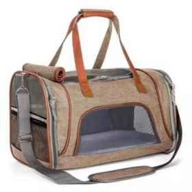 Breathable Travel Pet Bag Portable Dog Cage Oxford Carrier Waterproof Bed Backpack for Small Dogs and Cats