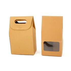 Custom Brand Screen Print Blank Kraft Stand Up Box Factory Price Moisture Proof Inner Coating For Coffee Bean Bulk Wholesale