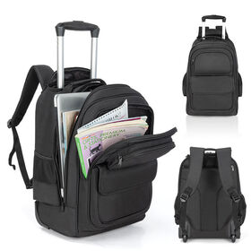 Wholesale Portable Dual-PurposeTrolley Rolling Backpack Wheeled Travel Bag with Laptop Sleeve Trolley Backpack