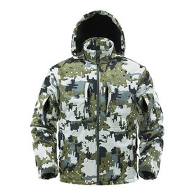 Custom Print Waterproof Windproof Polyester Camo Winter Hunting Jackets