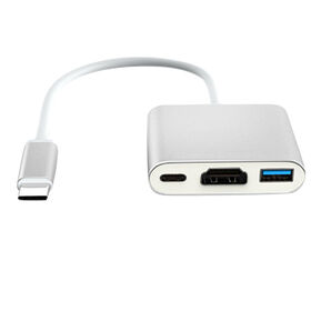 Type-C to HDMI Adapter Multiport with USB Type C PD & USB 3.0 Port, HDMI to USB C Adapter for MacBook Pro/Air, Ipad Pro/Air