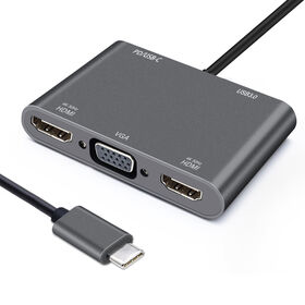Dual HDMI Video adapter,PD, usb 3.0 Hub +VGA Docking Station MST dock