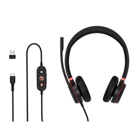Business Communication wired USB Headset with Noise Cancelling Balanced Armature 3D Stereo Microphone for Call Center