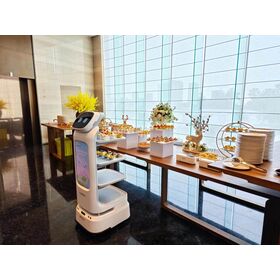 Dreame 1 Year Warranty Restaurant Smart Robot JX25R05 20Kg Payload Capacity 3 Tray Layers 100L Storage Commercial Delivery